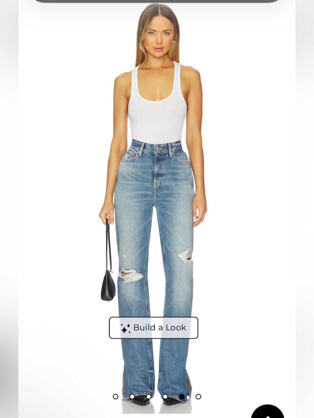 Good American The Khloe Jeans in Indigo1017 NWT size 6